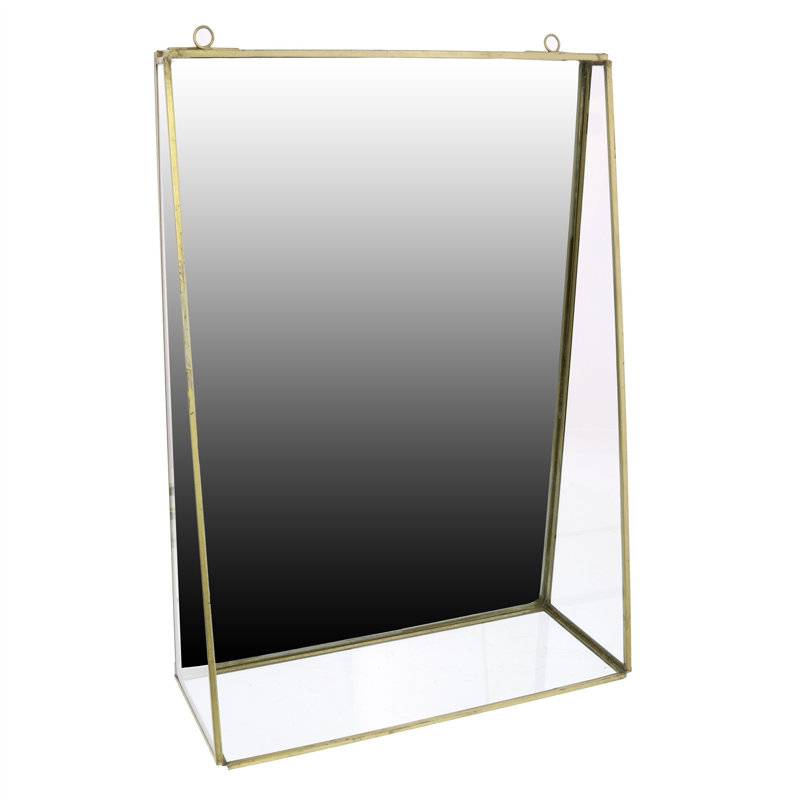 Miroir de coiffeuse en métal doré Jumbo