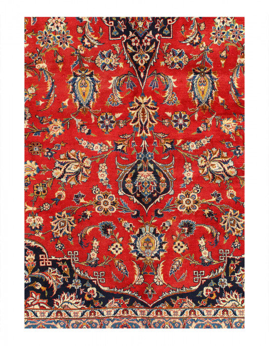 Persian Kashan Hand-Knotted Rug 12'1"x17'1"