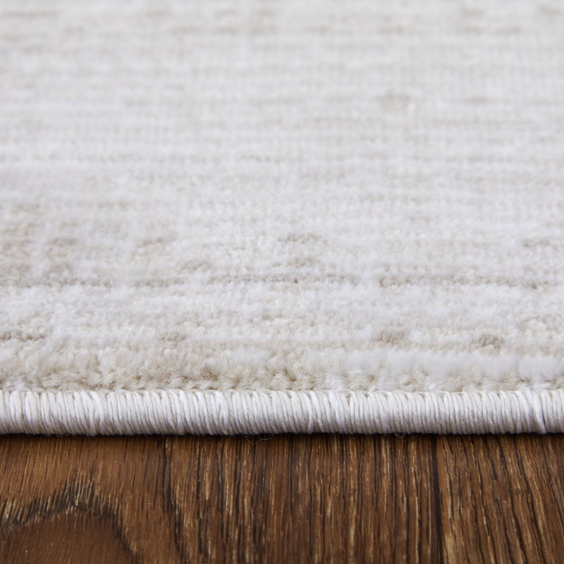 Esser Modern Solid, Accent Rug, Rectangle 9' x 12'8", Ivory/Silver