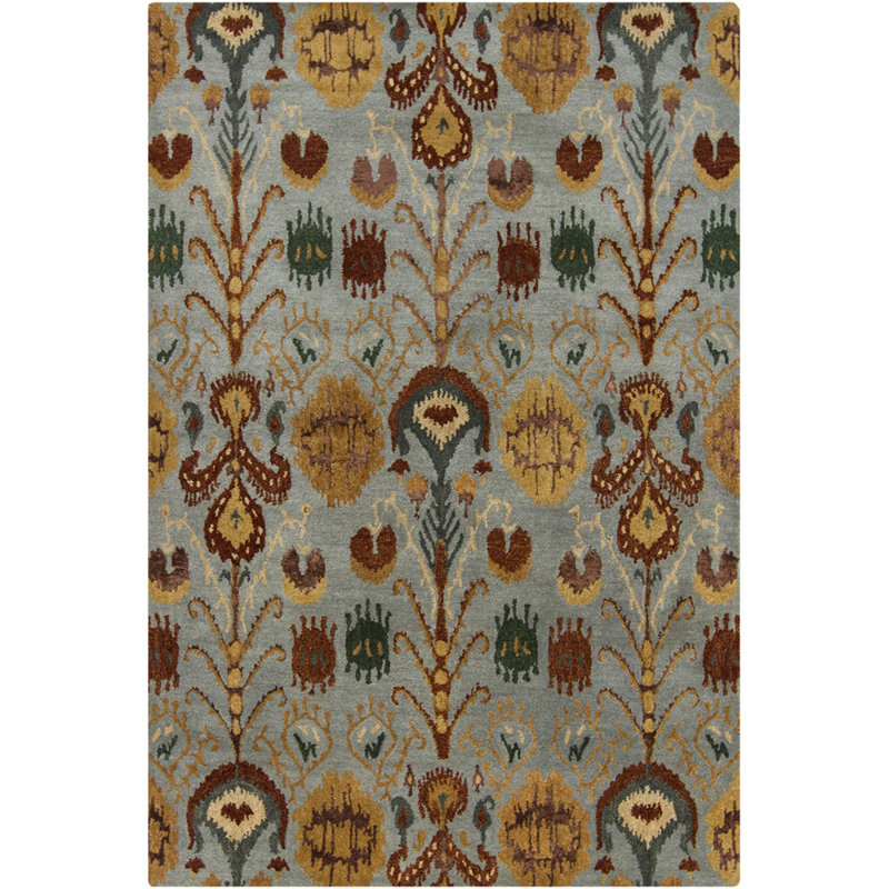 Rupec Tan Abstract Area Rug, 5' x 7'6"