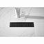 Drain de douche linéaire de 12 pouces avec grille quadrato amovible, drain de douche en acier inoxydable 304 et crépine inclus