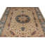 Tapis turc ivoire et bleu 6x9