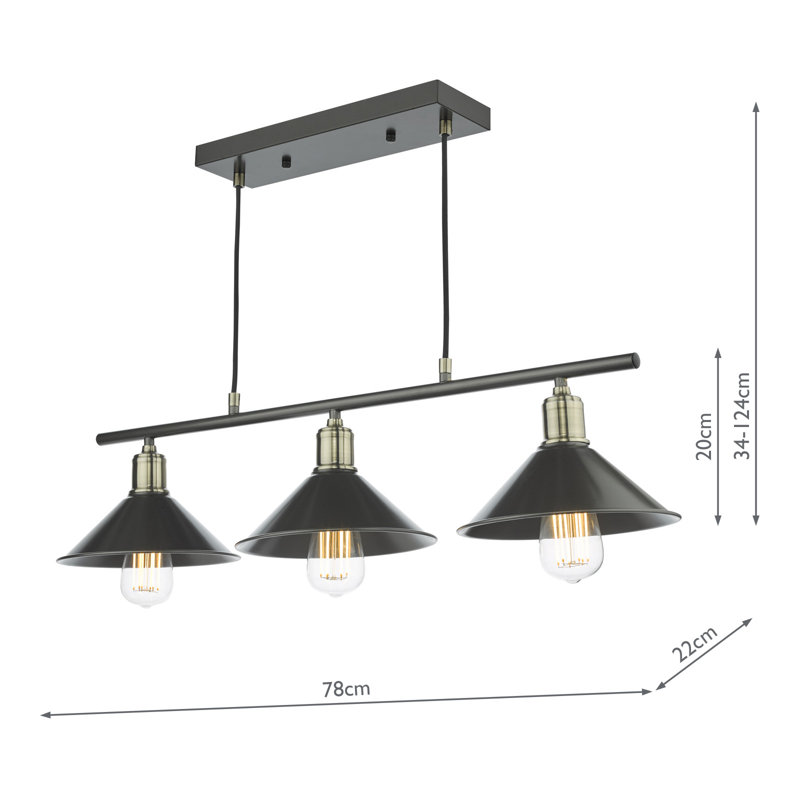 Rockville 3 - Light Grey Pendant