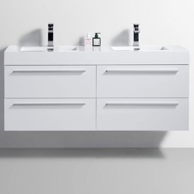 Ensemble de meuble-lavabo double 57 po Sofia