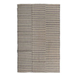 Blue & White Plaid Flatweave Wool Rug - 5'9" x 9'4"