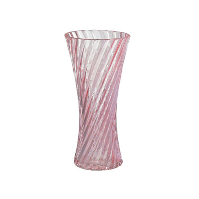 Vase de table en verre rose Talfren