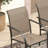 Patio Dining Set with Stackable Textilene Armrest Chairs and 59" Square Dining Table-986485841