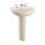 Supreme Ceramic 23" Semi Pedestal Bathroom Sink