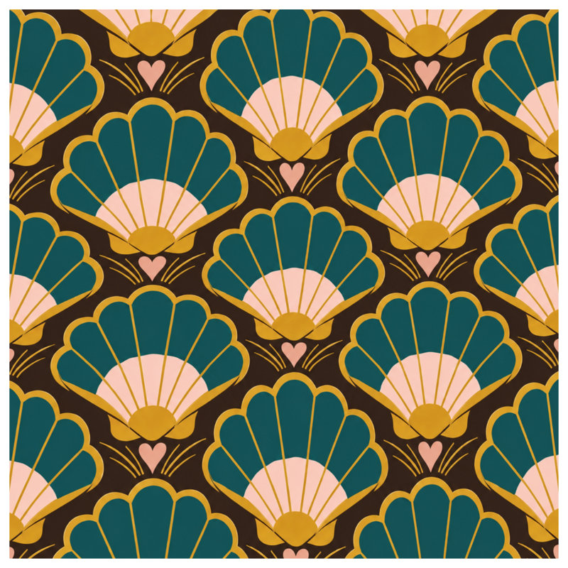 Tapis de bain Art Deco, 24in W x 17in L