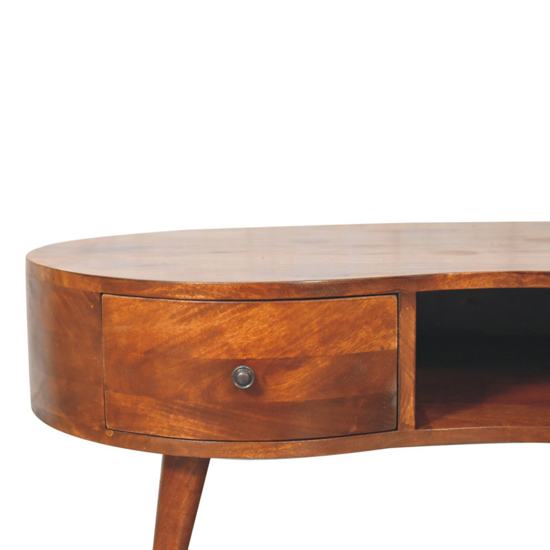 Table basse simple en bois massif Hufnagel