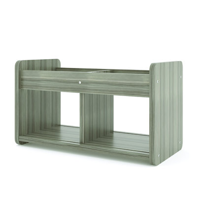 2 Compartment Manufactured Wood Cubby Bin