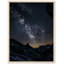 Impression de montagnes Astro - Art mural de paysage de montagne cosmique - œuvre d'art sur toile montagne galaxie - nuit étoilée scène de la nature affiche - décor de paysage de science-fiction surréel - impression de décoration murale moderne céleste-81778223-81778225