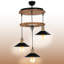Luminaire suspendu 3 lumières 2 niveaux-785191460