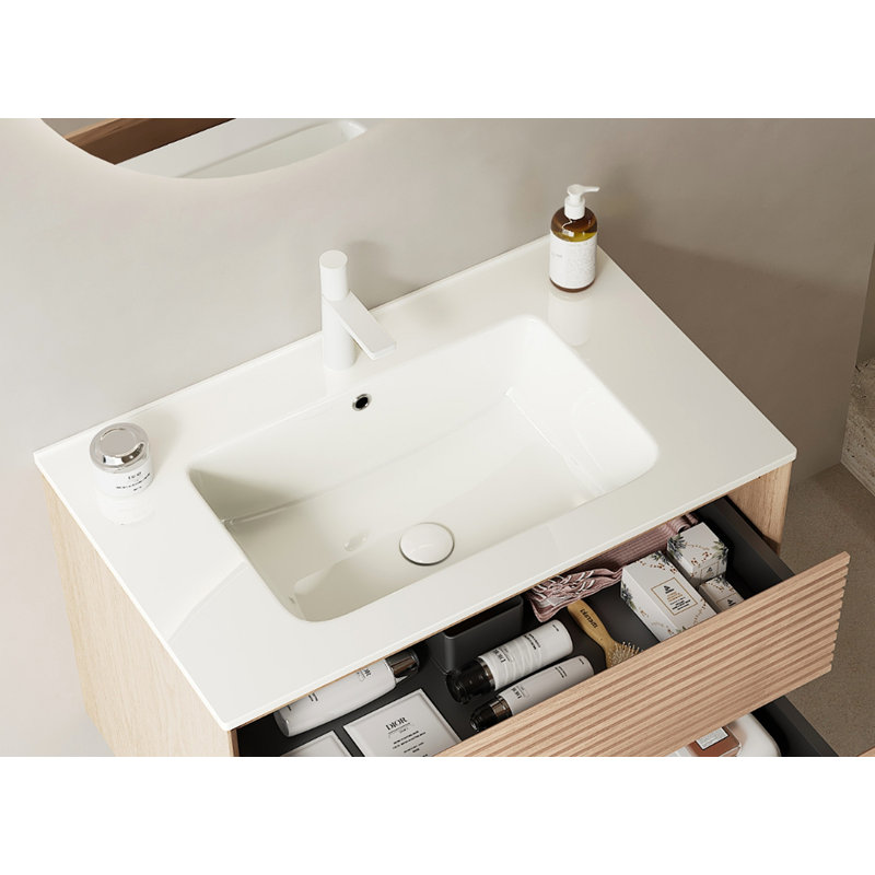BRON 30" Bathroom Sink Without Cabinet, With White Ceramic Basin (75B)