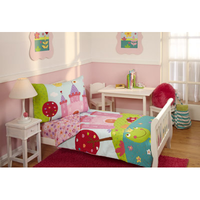 Dev Reversible Animals 100% Polyester Toddler Bedding Set