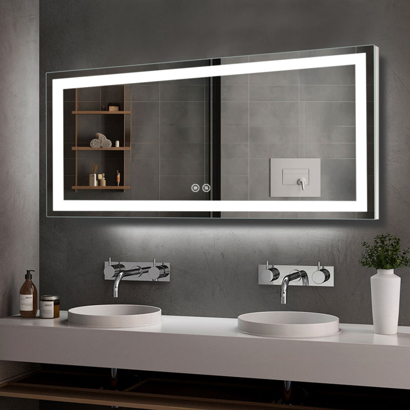 Giovany Rectangle Wall Mirror, 60" x 28"