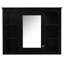 Meuble-lavabo noir avec espace de rangement spacieux - Glissières de tiroir modernes de 36 po avec rangement polyvalent-1294758806