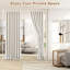 White Adjustable 71cm to 305cm Tension Rod