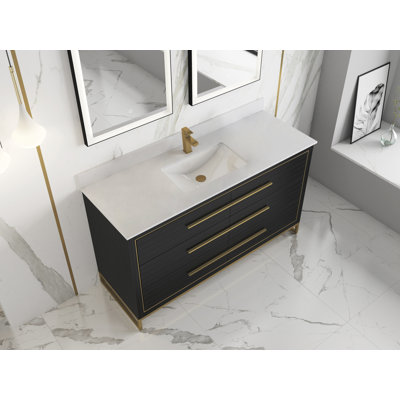 Ensemble de meuble-lavabo simple 60 po Caron