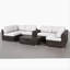 Fully Assembled 4-Piece Rattan Patio Seating Group with Cushions