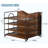 Desktop File Paper Organizer, 4 Layer Wooden Desktop Organizer, Walnut