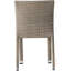 Chaise sans accoudoirs en rotin de polyéthylène durable avec conception empilable et structure en aluminium léger pour l'extérieur-527530581