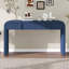 Console avec 2 tiroirs de rangement, table d'entrée moderne à silhouette arrondie-1241458312