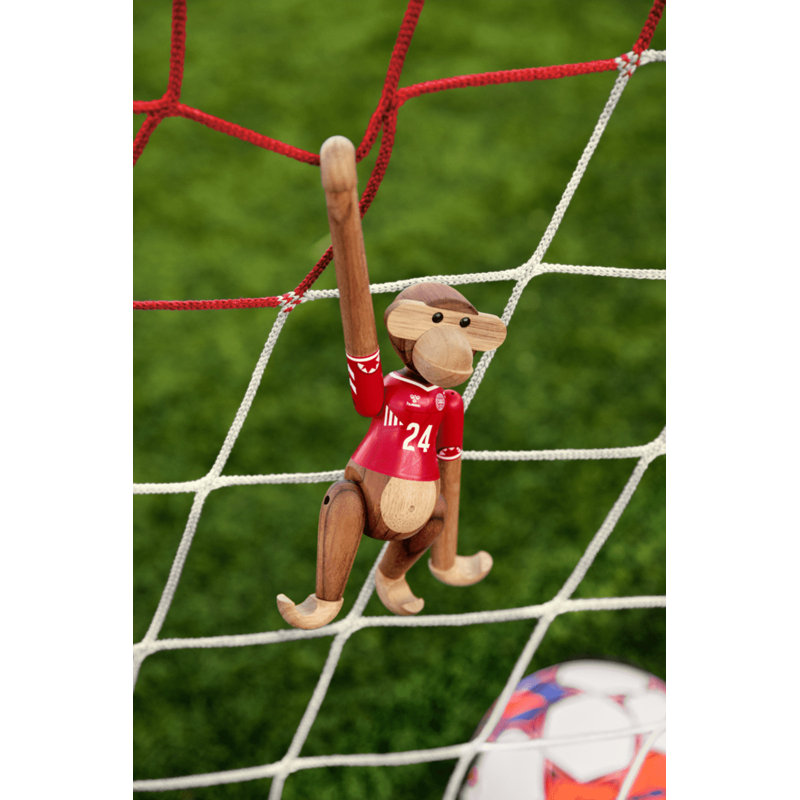 Monkey X DBU Monkey 2024 Large Teak/Limba, 7.30" H x 7.70" W x 7.30" D