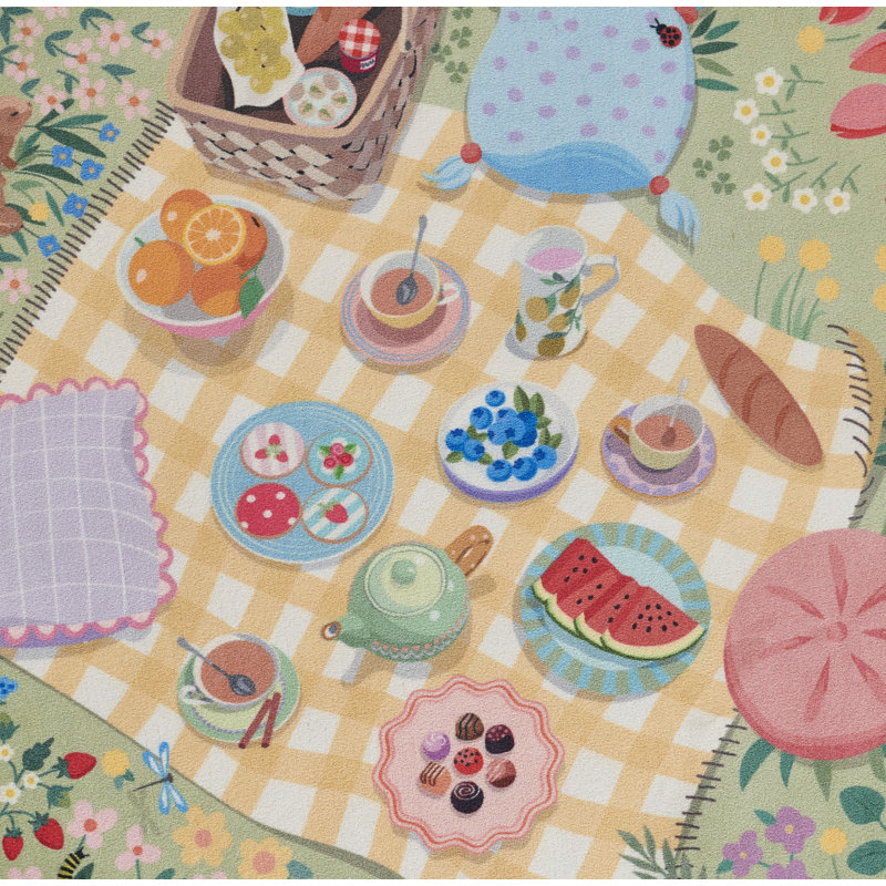 Tapis pour enfant Momeni, Rond 4 pi