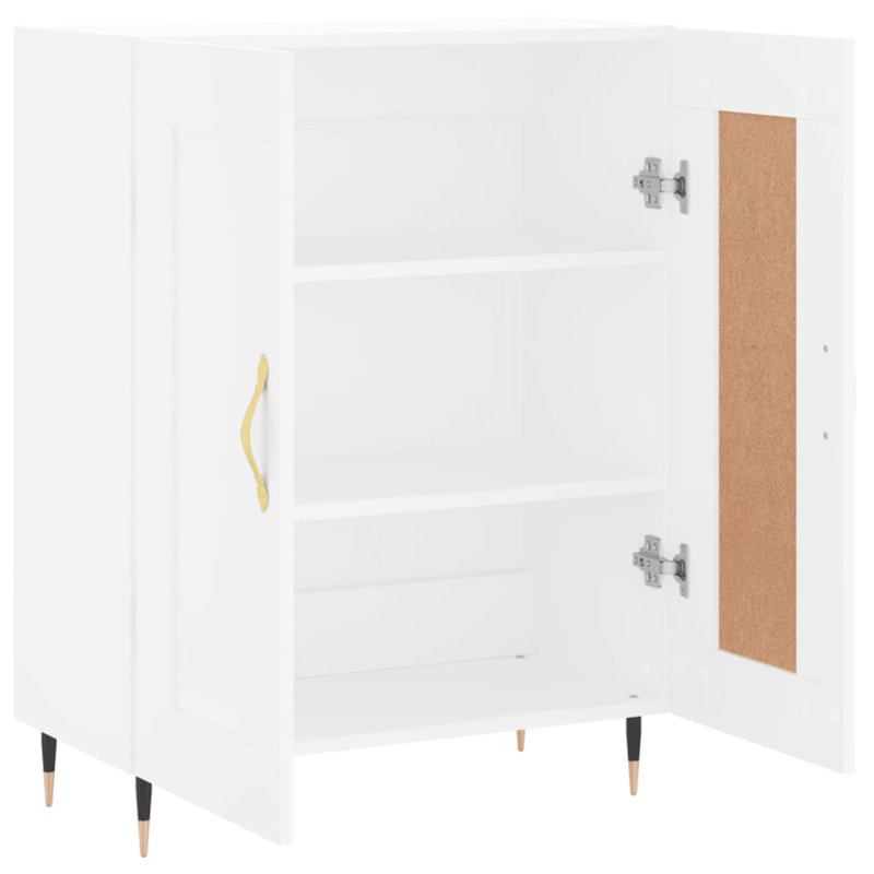 Marielly Metal 2 - Door Rectangle Accent Cabinet, White