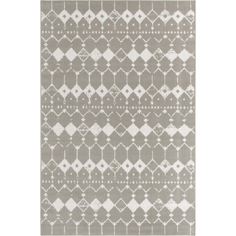 Geometric Indoor / Outdoor Rug, Rectangle 6' x 9'