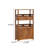 Simple solid wood storage cabinet bookcase
