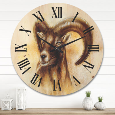 Horloge murale en bois