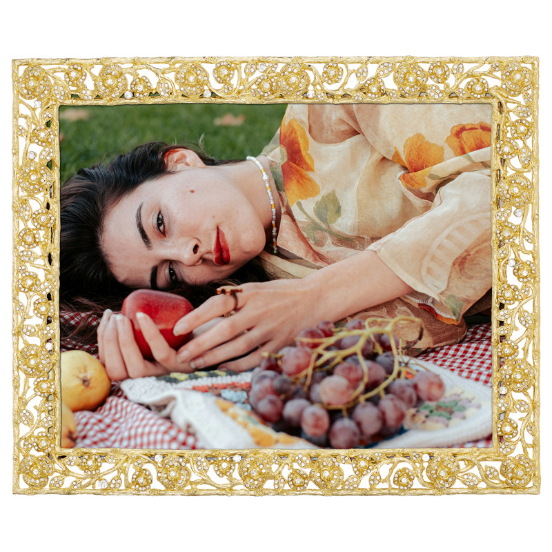 Ellarose Metal Picture Frame, Gold, 5" W x 7" H