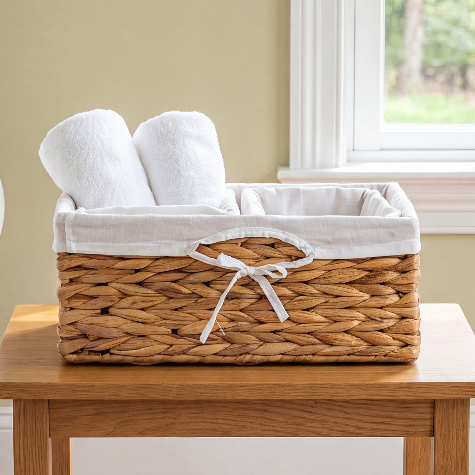 Cimah Handwoven Seagrass Storage Bin, Natural