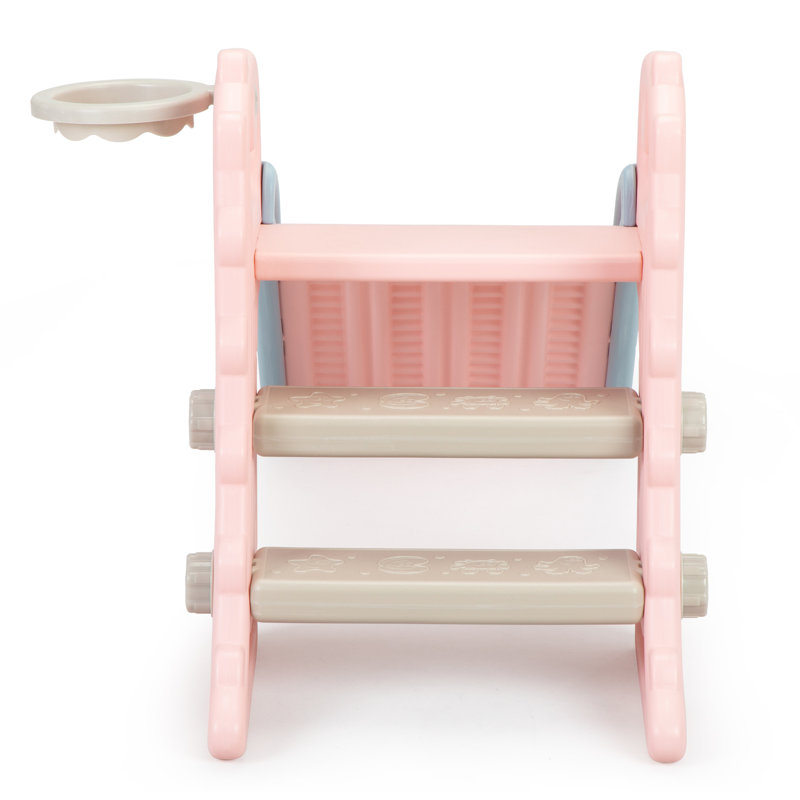 Glissoire rose pour tout-petits, Rose/gris