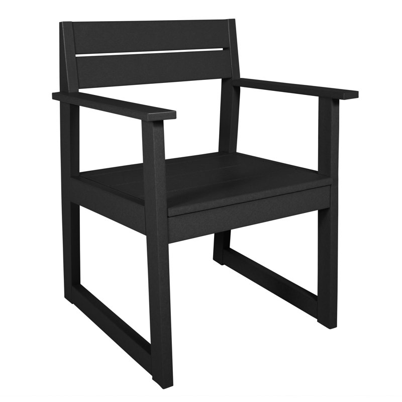 Fauteuil de salle à manger Cifuentes, Sable noir
