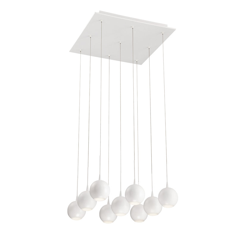 Lustre pour îlot de cuisine 9 lumières Patruno