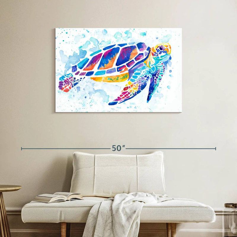 Tortue de mer Brampt, H 26 po x l 39 po