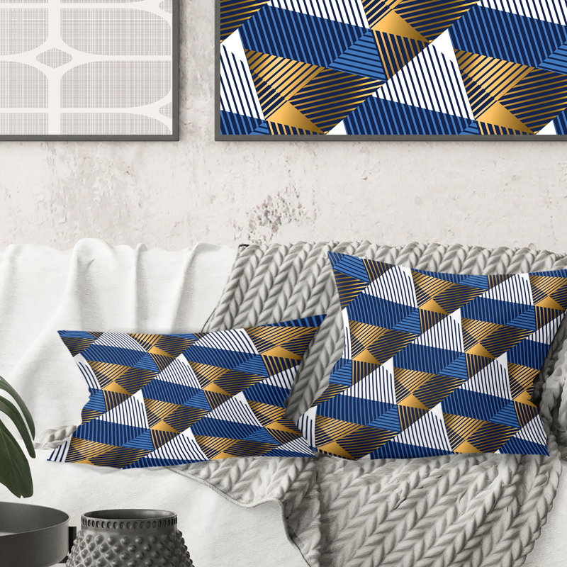 Coussin Retro, Bleu