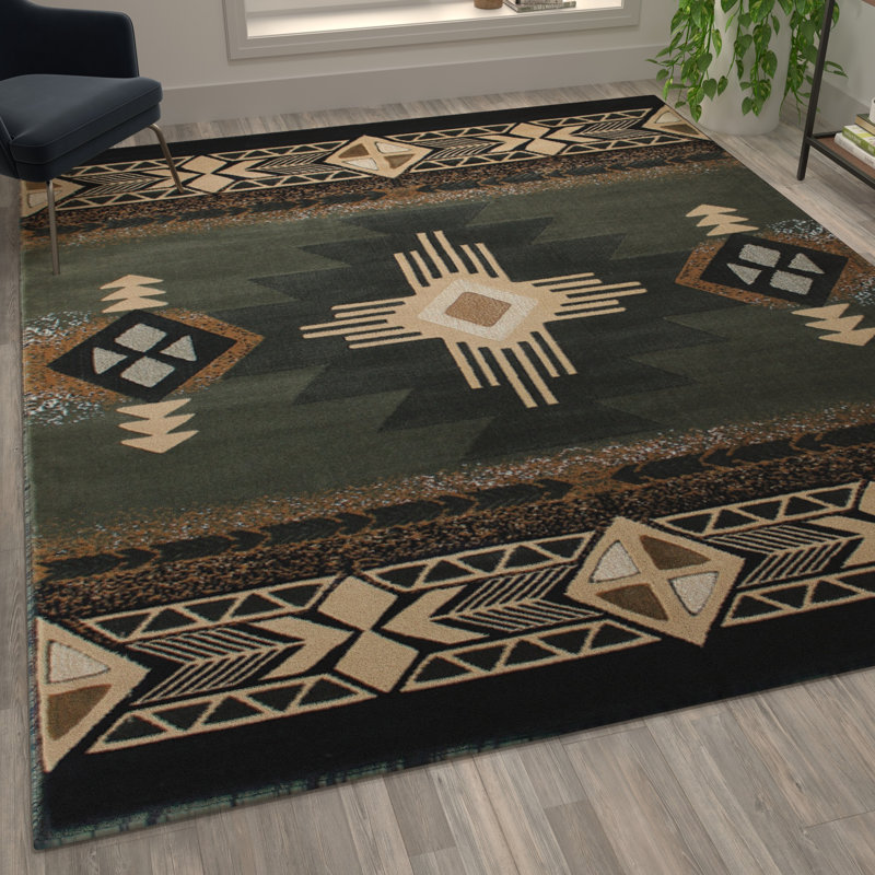 Traditional Olefin Fiber Leitha, Rectangle 8' x 10'