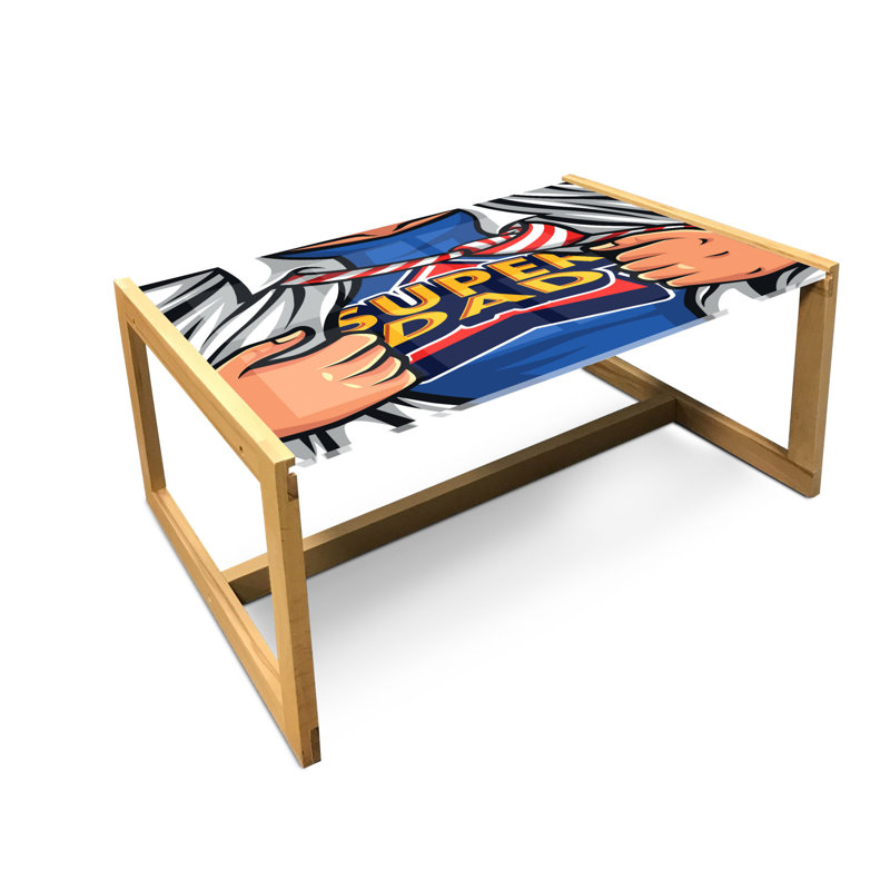 Jacques-Kad Sled Coffee Table, 90cm H x 62cm W x 40cm D