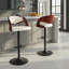 Tabouret de bar réglable Phoebe avec repose-pieds arrondi en forme de T (paquet de 2)-90954910-90954911