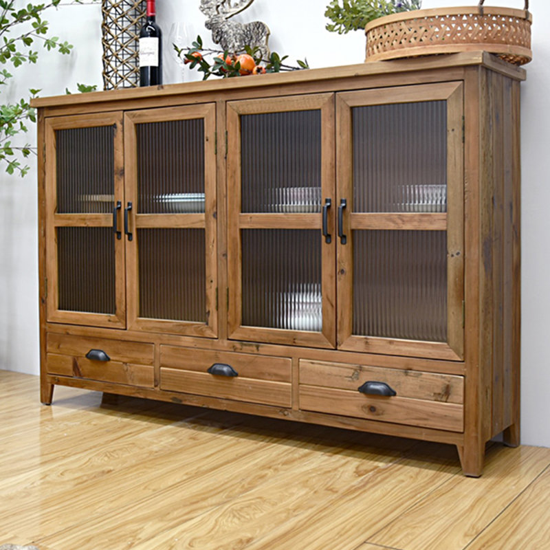 Retro Walnut Solid Wood Sideboard