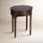 18.5 in. W Oval Wood 1 Drawer End Table