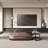 Tyani 2 Piece Retro Nesting Coffee Table Set Wood Table With Drawer and Glass Table