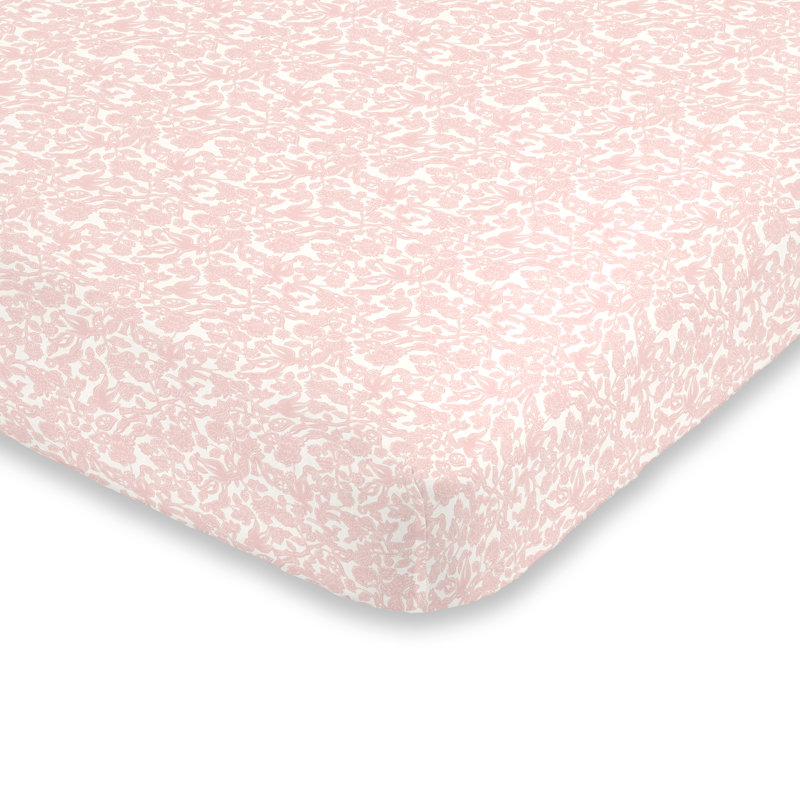 Drap-housse pour lit de bébé à montage floral
