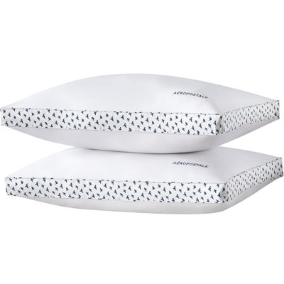  Seagull Printed Gusset Bed Pillow Set Of 2