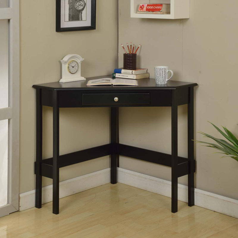 Loycie Contemporary Style Home & Office Desk, Black