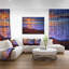 « couleur coucher de soleil par dessus de belle shore », reproduction de photo sur toile tendue-25566158
